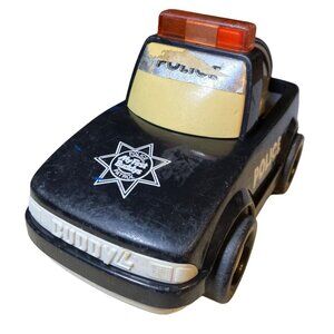 Buddy L My First Buddy Police Chief Black & White Plastic Toy Car 1987 vintage